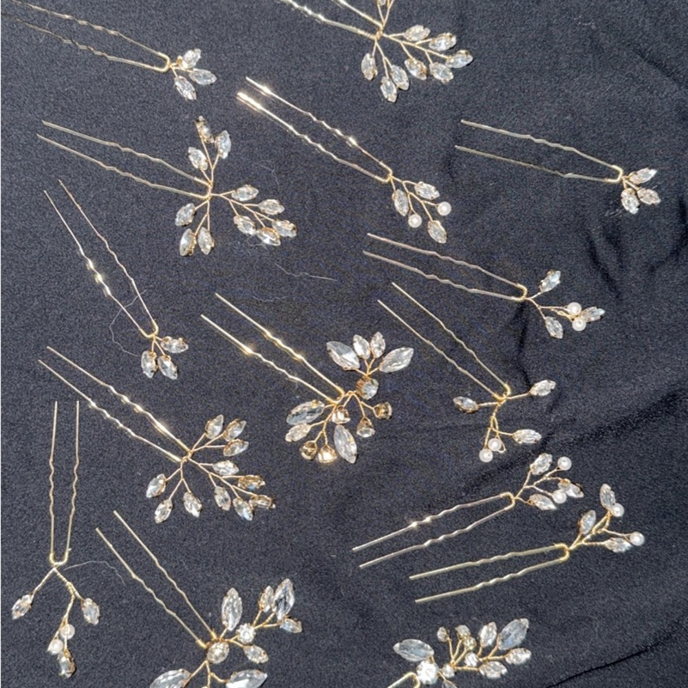 Elegant Gold and Silver Hair Pins